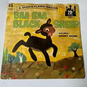 Vintage 1962 Baa Baa Black Sheep 45 RPM Vinyl Record LG-764 Disneyland Records